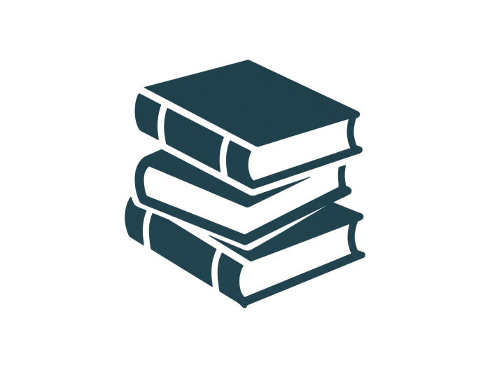 Ícone de pilha de 3 livros